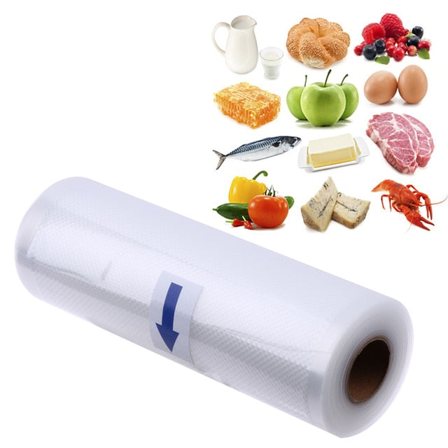 12x500cm/Roll Food Storage Bag Vacuum Sealer Food Saver Bag