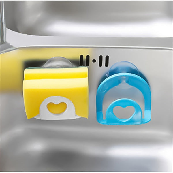 Kitchen Sink Suction Sponges Holder Scrubbers Soap Storage Rack Suction