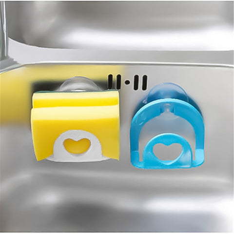 Kitchen Sink Suction Sponges Holder Scrubbers Soap Storage Rack Suction