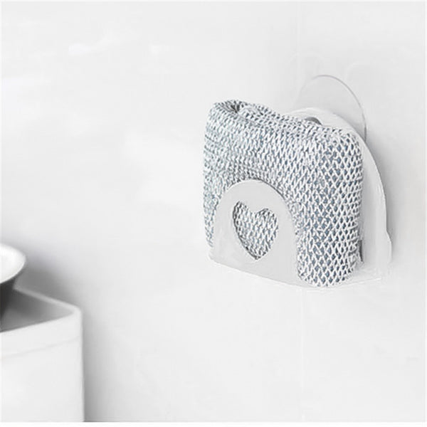 Kitchen Sink Suction Sponges Holder Scrubbers Soap Storage Rack Suction