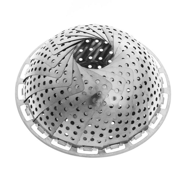 Stainless Food Steaming Basket Mesh Steamer Folding Cookware Food Fruit Vegetable